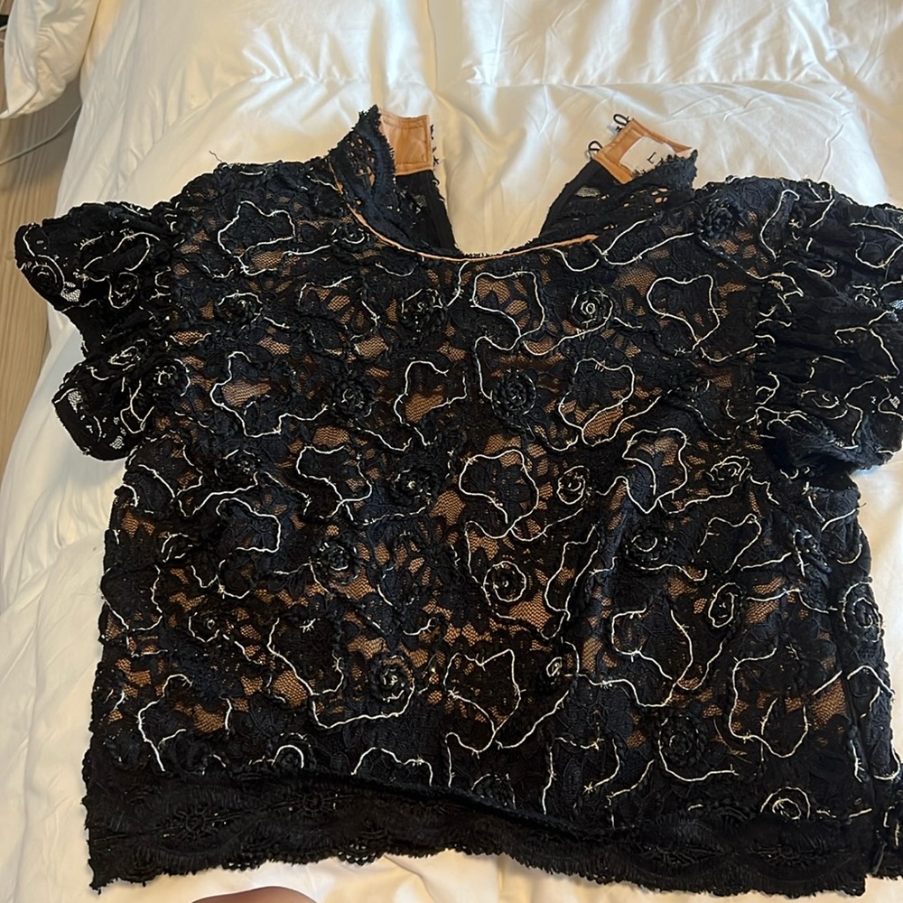 Black lace top